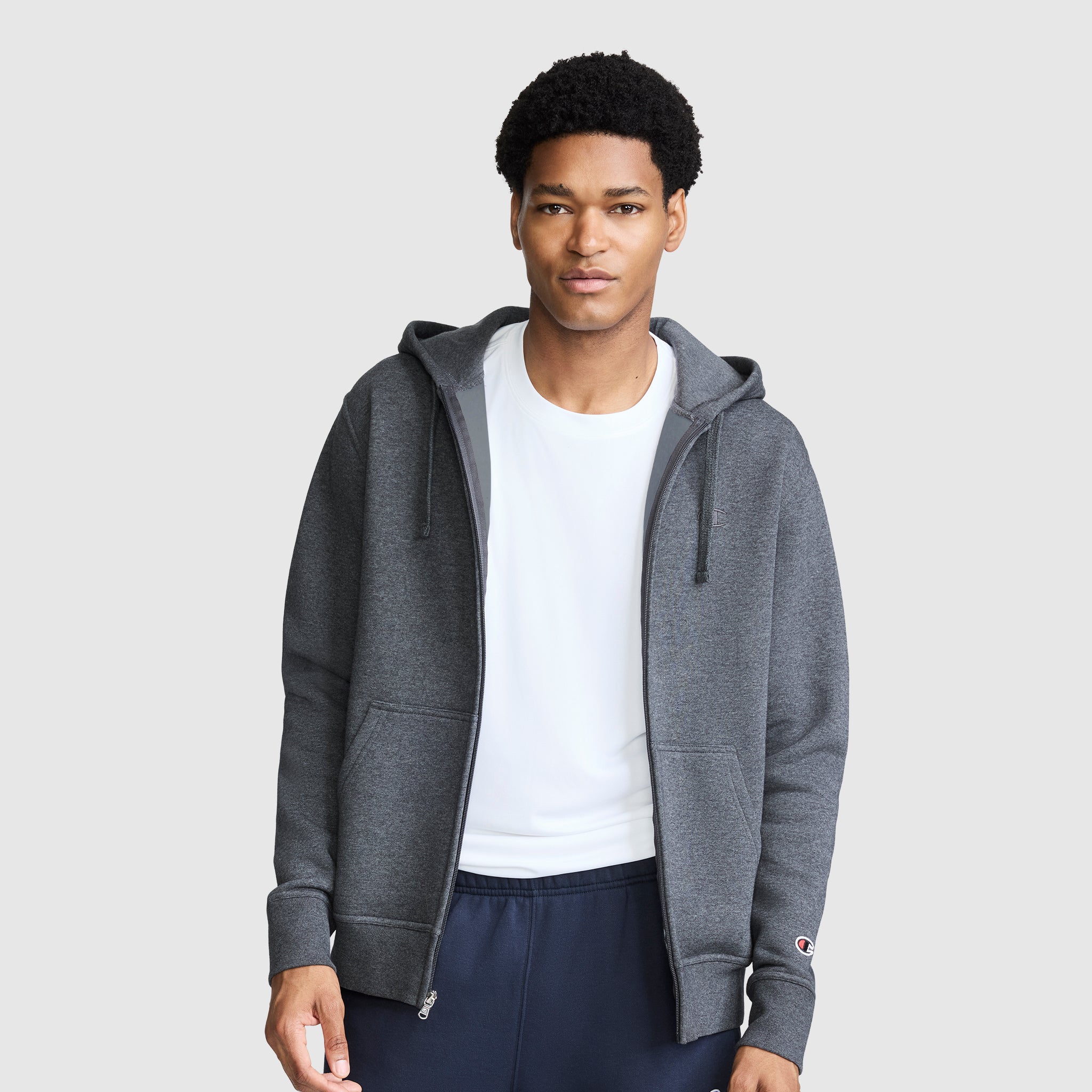 Powerblend Full-Zip Hoodie. C Logo - Image 2