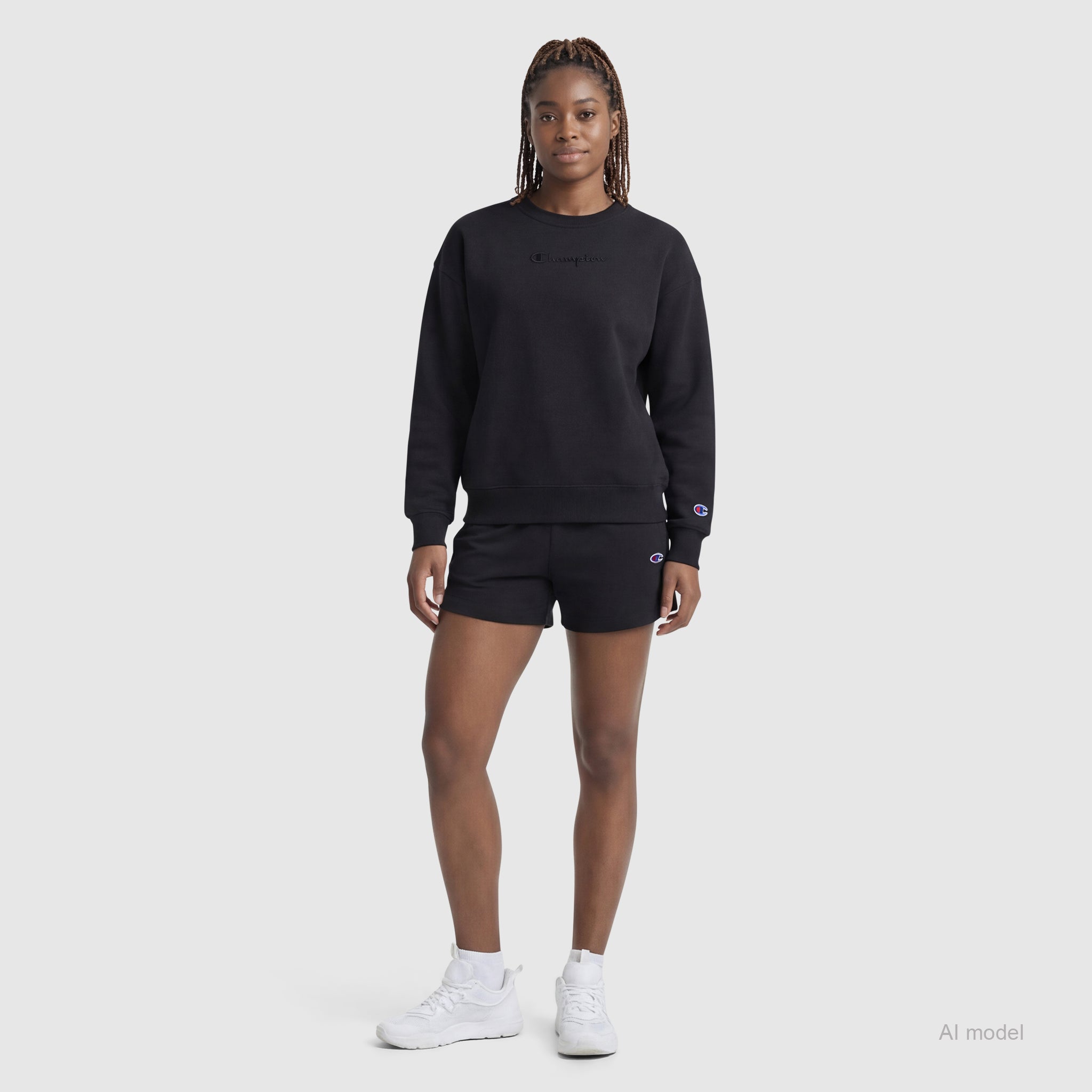 Powerblend Crewneck Sweatshirt. Embroidered Script Logo - Image 5