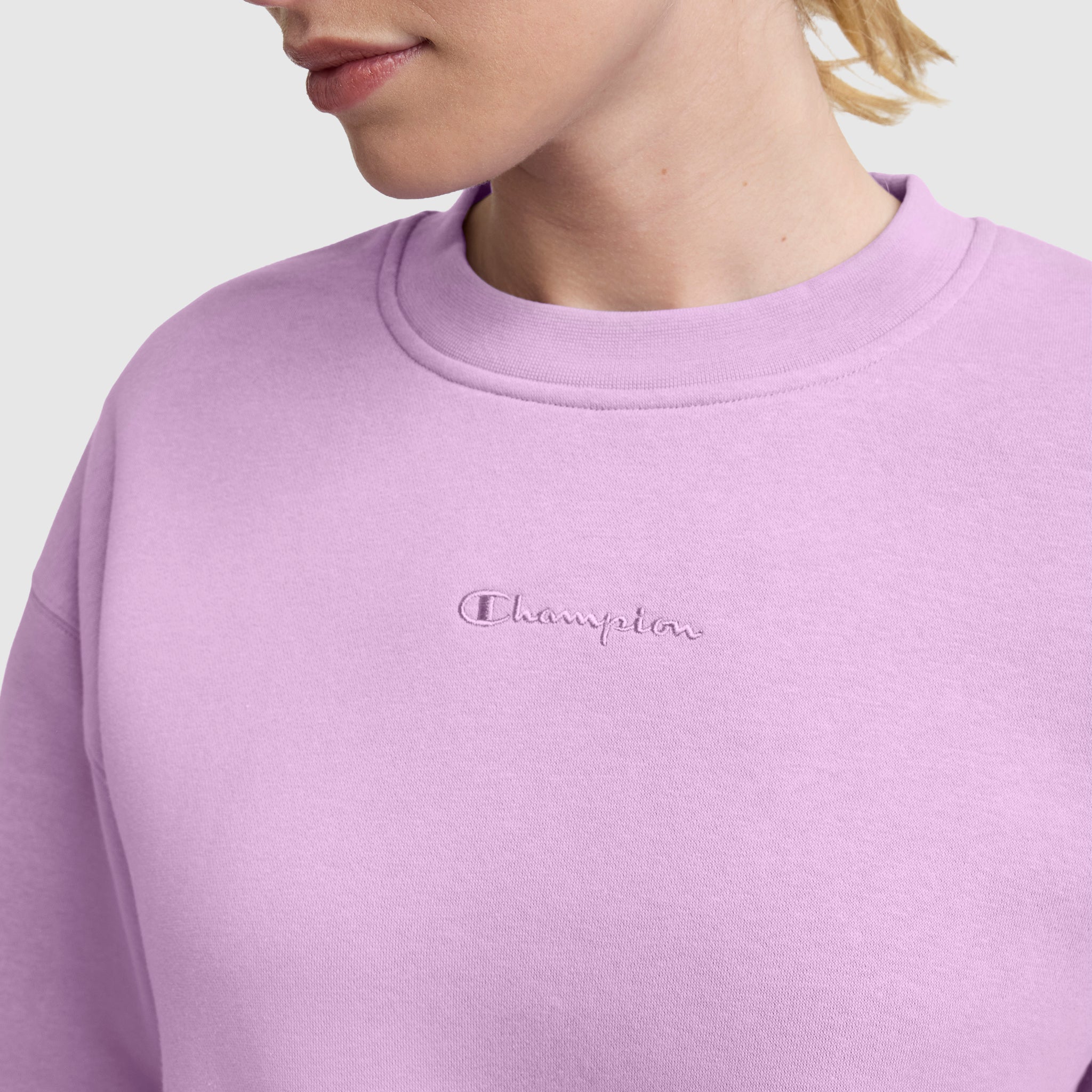 Powerblend Crewneck Sweatshirt. Embroidered Script Logo - Image 3